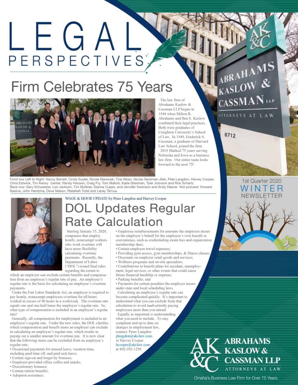 AKC Law 2020 Winter Newsletter available now!, AKC Law 2020 Winter Newsletter available now!, Abrahams Kaslow &amp; Cassman LLP | Attorneys at Law