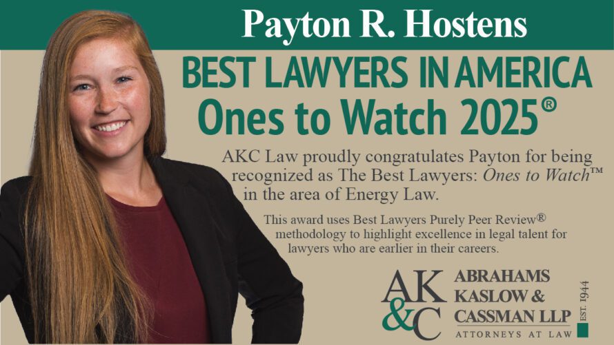 Payton Hostens named to Best Lawyers® Ones to Watch, Payton Hostens named to Best Lawyers® Ones to Watch, Abrahams Kaslow &amp; Cassman LLP | Attorneys at Law